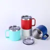 Caneca de Café de Aço Inoxidável com Alça 12oz Isolada a Vácuo de Parede Dupla Copo para Cerveja