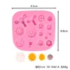 Molde de Silicona para Hacer Modelo de Brújula de Engranajes de Viento Mecánicos Retro de Tubería de Hierro Decoración de Pasteles de Fondant