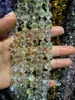 6mm 8mm Furo Transversal Cristal de Morango Cristal Multifacetado Contas Soltas DIY Pulseira Feita à Mão Acessórios de Joias para Pendurar no Carro Contas