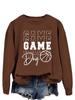 Estación independiente de Amazon juego juego juego día del juego pelota moda europea y americana Joker suéter holgado casual