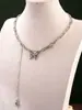 Collar Largo de Mariposa ~2026 Estilo Minimalista Inspirado en Ins Cadena para Clavícula Hip-Hop con Diseño Único Cadena para Suéter