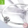 Mensageiro do amor Ziyun Prateado 925 prata contas soltas moda coreana pulseira de contas colar acessórios de joias prateadas SCC1014