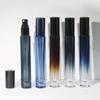 10ml Botella Cilíndrica Portátil Avanzada para Rociar Perfume Botella de Vidrio para Perfume con Gradiente Botella con Atomizador para Perfume en stock
