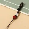 Chaveiro de Carro Tecido à Mão Cordão Semi-Acabado Acessórios DIY Corrente para Celular Pingente de Jade Corda ao Vivo