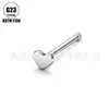 Stud para Ceja Curva de Aleación de Titanio F136, Barra para Oreja, Cuidado del Oído, Estilo Simple, Stud para Nariz de Mujer, Stud para Labio, Venta al por Mayor desde la Fábrica de Origen