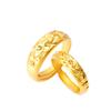 Anillo de apertura de estrella de oro 999 bañado en cobre de moda para hombres y mujeres, suministro transfronterizo al por mayor para parejas, anillo de oro arena de Vietnam