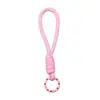 Lanyard para Teléfono de Poliéster Patrón de 14.5cm Cuerda de Colores Hecho a Mano DIY Fabricación Cadena para Teléfono Accesorios Materiales