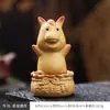 Pet de Chá do Zodíaco em Argila Roxa Giratório Ornamento Criativo Mesa de Chá Giratória Mesa de Chá Brinquedo de Chá Decoração de Mesa de Escritório