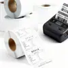Etiqueta autoadhesiva de papel térmico sintético a prueba de cinco cosas, a prueba de desgarros, para almacenamiento en frío, verduras frescas, resistencia a bajas temperaturas, en stock