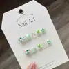[Crianças usam unha] manicure usar unha falsa unha patch curto laço bonito temperamento dos desenhos animados