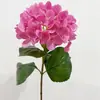 Película de simulación con contenido Yang, 3D de una sola hortensia de 4 hojas, flor de hortensia para maceta en casa, decoración para exteriores