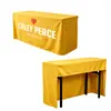 Funda de Mesa Lisa con Logo Impreso para Conferencias, Publicidad, Banquetes, Exposiciones, Funda de Mesa Hecha a Medida para Puestos Callejeros, Puestos de Eventos, Funda de Mesa Cuadrada