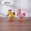 Juguete Nuevo para Mascotas Simulación Peluche Mecánico Pollito Educativo Interactivo Juguete para Gato Celebridad de Internet Nostálgico Pollo Saltador