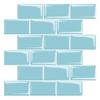 Pegatinas de pared autoadhesivas con pegamento de gota, procesamiento de fábrica, serie de ladrillos cuadrados pequeños, decoración de pared, papel tapiz 3D, pegatinas impermeables y resistentes a las manchas
