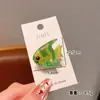 Mini Pinzas para el Cabello Acrílicas Lindas - Serie Océano Dopamina Pinzas Creativas para el Cabello de Pez Pequeño y Concha