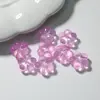 Nuevo Estilo 15mm Flor de Cinco Pétalos Cuentas de Vidrio con Agujero para Pulseras, Collares, Materiales para Pasadores DIY Venta al por Mayor