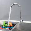 Torneira de Cozinha Transfronteiriça de Água Fria Simples Plástico ABS Cromado Rotação de 360 Graus Pia de Cozinha Pia de Lavanderia Torneira Fábrica