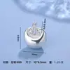 Plata Pura 999 Nube Auspiciosa Ruyi de Longevidad y Prosperidad Cuentas Espaciadoras Collar Hecho a Mano Collar de Mano Colgante Accesorios DIY