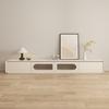 A8L Estilo Nórdico Gabinete de TV Mesa de Centro Combinação Moderna Simples Sala de Estar Doméstico Estilo Creme Madeira Maciça Pintura Chão TV
