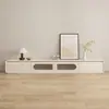2025 Novo Gabinete de TV Mesa de Centro Combinação Moderno Simples Sala de Estar Casa Estilo Creme Madeira Maciça Gabinete de TV de Chão