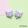 Accesorios de resina coolomi morados al por mayor DIY pegamento de crema accesorios para funda de teléfono pegatinas para vaso de agua accesorios para cabeza de pulsera
