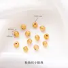 Colección de Accesorios Color Oro Real Componentes para Joyería Hecha a Mano DIY Semi-terminados Cuentas Espaciadoras Accesorios para Pulseras Collares Venta Directa de Fábrica
