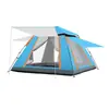 Tienda de campaña para exteriores de goma negra plegable automática para 3-4 personas, protección solar para la playa, apertura rápida, fabricante de tiendas de campaña personalizadas