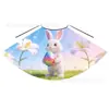 Fábrica Customizada Fantasias de Performance Infantil para Páscoa, Capas Estampadas de Coelho Estilo Europeu e Americano para Meninos e Meninas