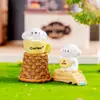 Paisaje en Miniatura Creativo Lindo Perro Cafetero Muñeco DIY Adornos Pequeños para Coche Escritorio Paisaje en Miniatura Perro Cafetero
