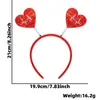 Decoraciones para Fiesta de Solteros del Día de San Valentín Europeo y Americano Diadema de Corazón de Amor Accesorios para Fotos Diadema Xoxo Accesorios para la Cabeza