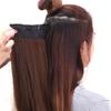 Peluca de Venta Directa en Stock Lista para Usar Extensiones de Cabello para Mujer Peluca de Cinco Tarjetas de Una Pieza Cabello Artificial Extensiones de Cabello Liso Cabello Liso Largo Invisible sin Rastro