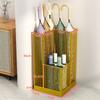 Estante de almacenamiento para paraguas para uso doméstico, Soporte de pared para paraguas, Gancho de cubo para paraguas, Estante de almacenamiento, Soporte para paraguas sin taladro para detrás de la puerta