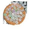 Pendente com fecho de segurança de Jade Bashan Jade 13mm Contas espaçadoras de joias para pulseira DIY semiacabadas Contas soltas