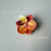 Película Orquídea Mariposa 5.5cm Estilos Arreglo de Pared de Flores para Bodas Flores Pequeñas Caja de Regalo Creativa DIY para Vacaciones con Decoración de Flores