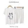 Camisola Infantil, Novo Estilo Primavera e Verão para Crianças, Pijama Fino de Seda, Roupa de Casa de Seda Gelada Estilo Princesa para Crianças de Tamanho Médio e Grande