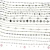 Cadenas de carillón de viento con cuentas mixtas, cadenas de varilla plana, pedrería, perlas, mariposas, estrellas, cadenas de borlas, cadenas colgantes, accesorios de bricolaje