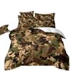 Kit de fronha e capa de edredom de três peças camuflado com listras transfronteiriço 3D Amazon AliExpress comércio exterior Europa e Estados Unidos um pedido mínimo