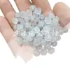 Contas de Ábaco de Pedra Quartzo Água-Marinha, Contas Soltas de Jade, Espaçadores de Jade Água Azul, Contas Espaçadoras, Contas para Pulseira, Contas para Oração Budista, Contas para Joias