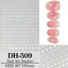 En stock, surtido multicolor de pegatinas para decoración de uñas de estrella de cinco puntas, diseño plano, versátiles para DIY, pegatinas de estrella de cinco puntas para uñas DH509