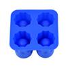 Venda Direta da Fábrica Forma de Bandeja de Gelo de Silicone Grau Alimentício Molde de Copo de Gelo de Congelamento Rápido Cubo de Gelo Caixa de Gelo Molde para Fazer Gelo Fácil de Soltar