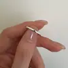 Anillo de la Suerte Anillo de Plata de Ley S925 para Mujer Estilo Normcore Moda Ins Ropa de Trabajo Versátil Elegante Anillo Apilable de Corazón