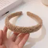 Diadema suave vintage diadema cálida pinza para el pelo corazón de niña accesorio de pelo de felpa versátil accesorios para el pelo para sacar el pelo accesorios para presionar el pelo
