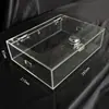 Caja de Almacenamiento Transparente con Candado para Teléfono Móvil Prohibido, Auto-Disciplina Familiar, Empleado Estudiante, Caja de Almacenamiento para Tableta con Puerto de Carga