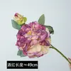 Flores de peônia artificiais com 2 peônias e bordas queimadas, adequadas para decoração de sala de estar e hotel, arranjo floral, peônias artificiais em estilo pintura a óleo