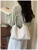 Bolso de Hombro Único de Punto con Patrón de Diamantes para Mujer Elegante de Gama Alta Versátil Retro Bolso de Axila Bolso Cruzado para Viajar