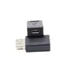 Adaptador USB OTG Neutro Micro USB Hembra a USB Hembra Moldeado por Inyección Convertidor de Puerto USB Hembra a Hembra