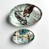 Imanes creativos de cristal para refrigerador, imanes magnéticos, pegatinas redondas de cristal personalizadas, decorativos, de viaje, recuerdos DIY