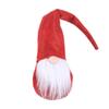 Suministros navideños Papá Noel nórdico, muñeco de anciano sin rostro con barba blanca, adornos de escritorio, muñeco forestal