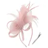 Nuevo Tocado de Malla con Plumas Nupciales Europeas y Americanas para Festival de Carreras de Caballos Tocado Retro Flor para el Cabello Accesorios para el Cabello Diadema de Amazon