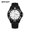 Sanda 1053 Aliexpress Estilo Ins Relógio de Quartzo para Estudantes Masculinos e Femininos À Prova d'Água Personalizado Criativo Produtos de Performance Fornecimento Direto